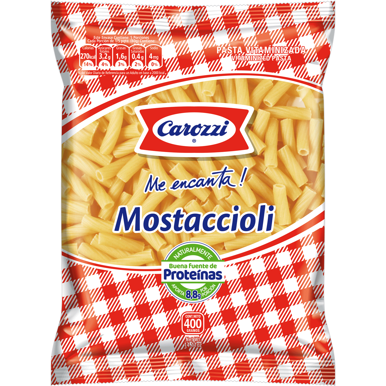 Pasta Mostaccioli N°46 Carozzi 400 g - Image 2