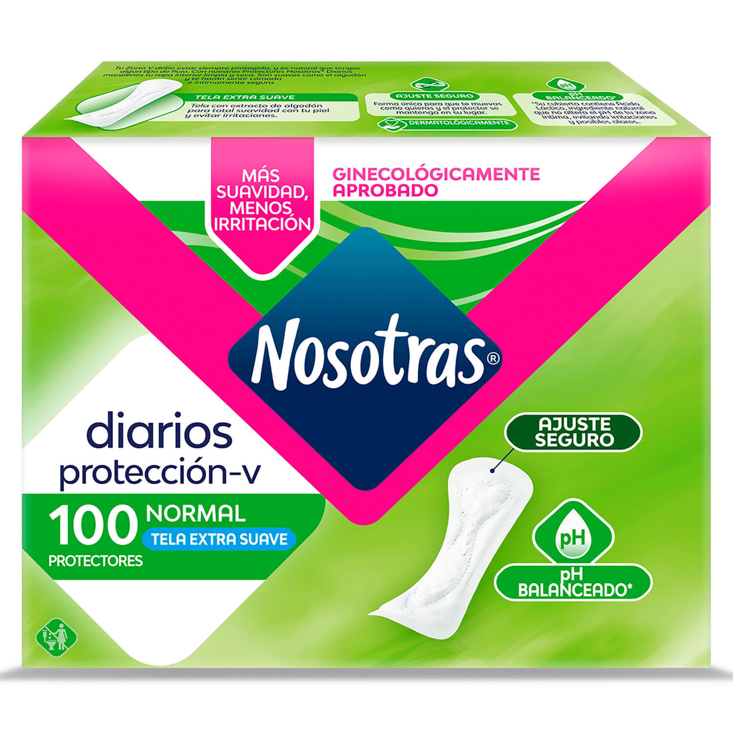 Protectores Diarios Nosotras Normal 100 un. - Image 2