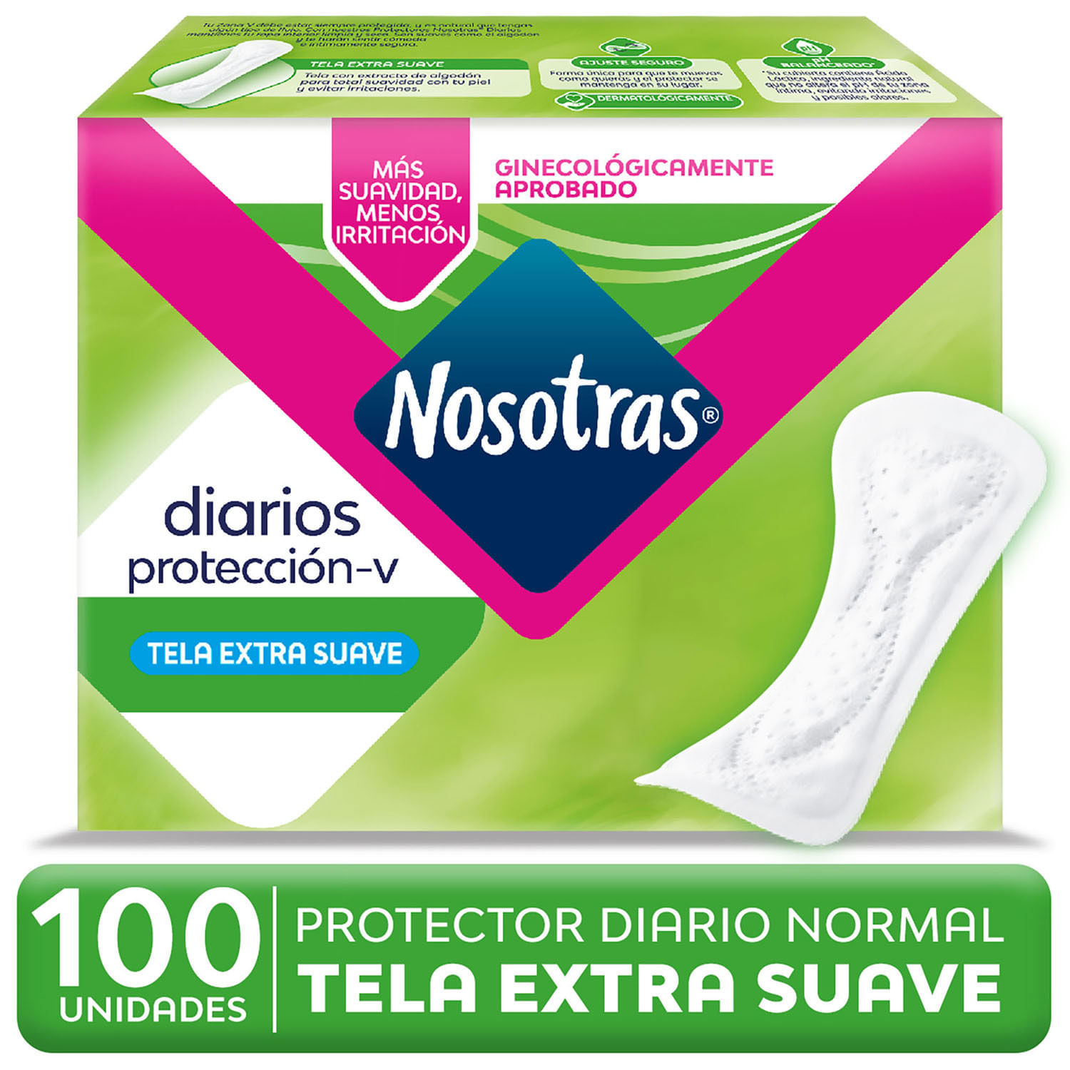 Protectores Diarios Nosotras Normal 100 un.