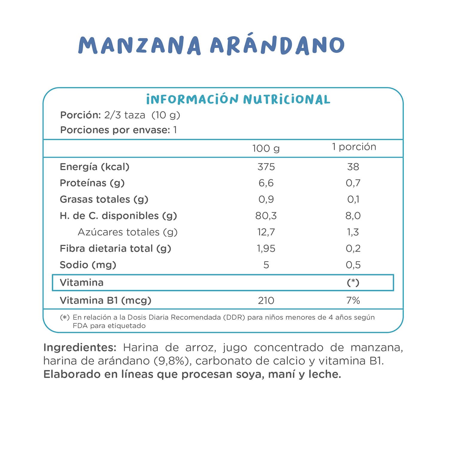 Puffs Kuna Foods Manzana Arándano 50 g - Image 4