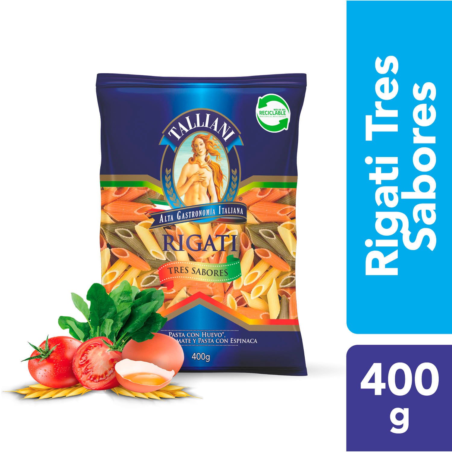 Rigati Talliani 3 Sabores 400 g