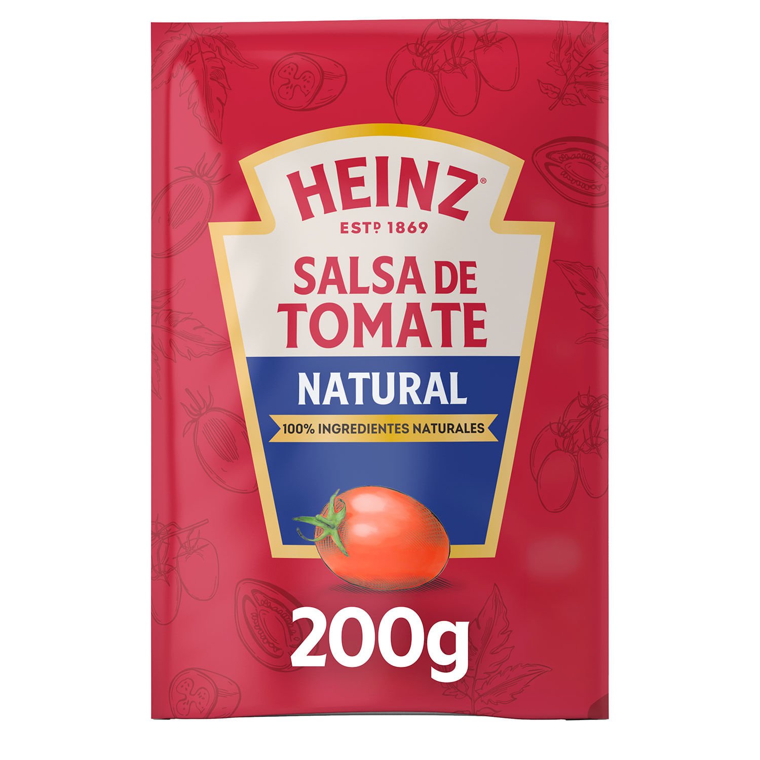 Salsa de Tomate Heinz Natural Doypack 200 g