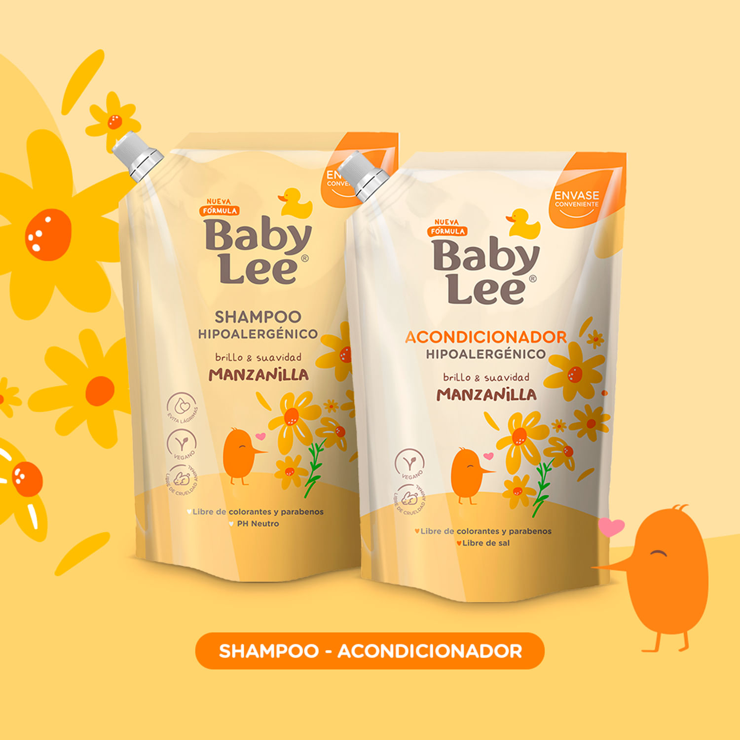 Shampoo Baby Lee Manzanilla Doypack 750 ml - Image 3