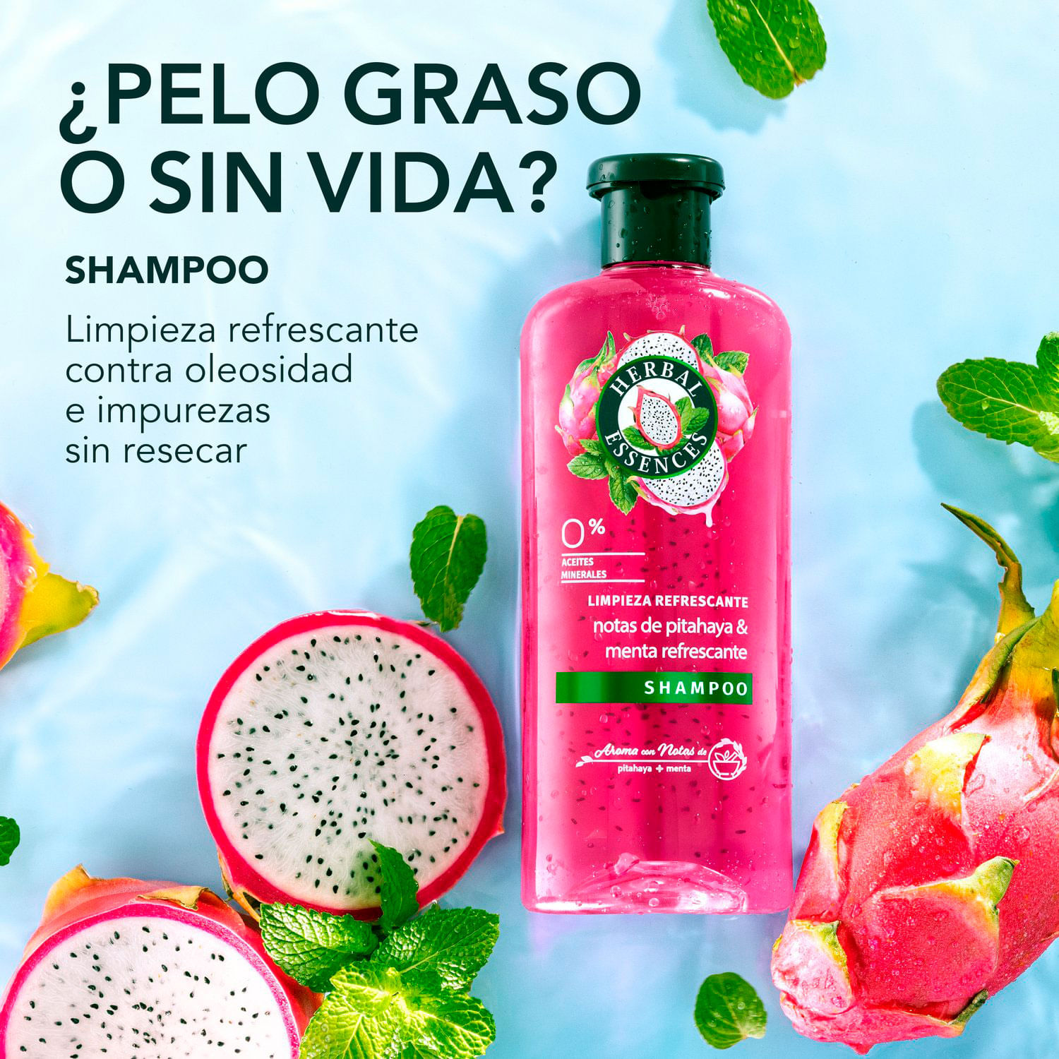 Shampoo Herbal Essences Limpieza Refrescante 400 ml - Image 3