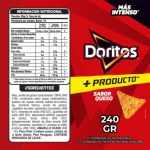 Snack Doritos Queso 240 g