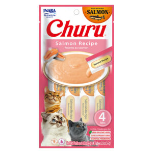 Snack Gato Churu 4 un. Salmón 56g