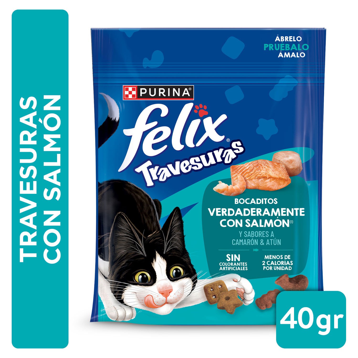 Snack Gato Felix Travesuras Ocean Mix 40 g