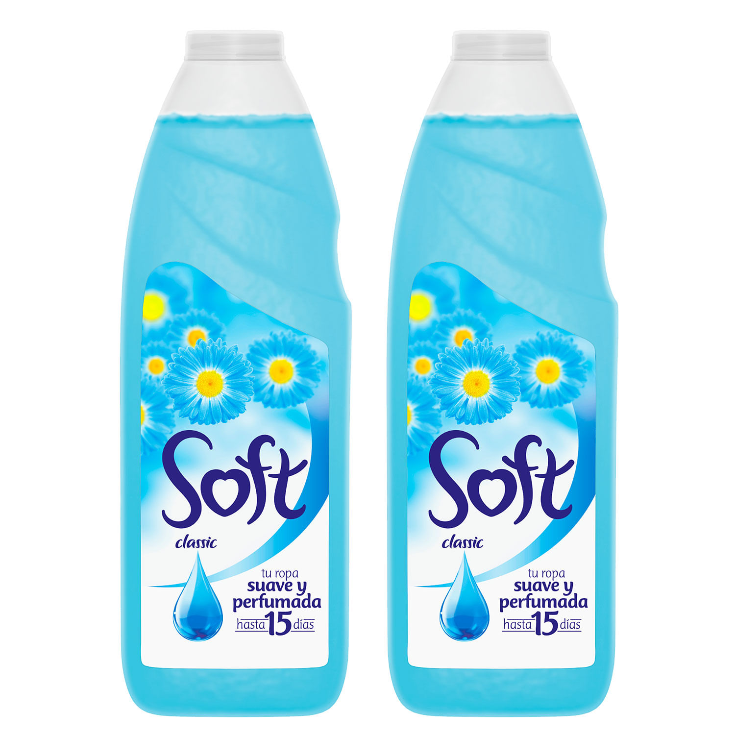 Suavizante Ropa Soft Classic Azul 1 L 2 un. - Image 2