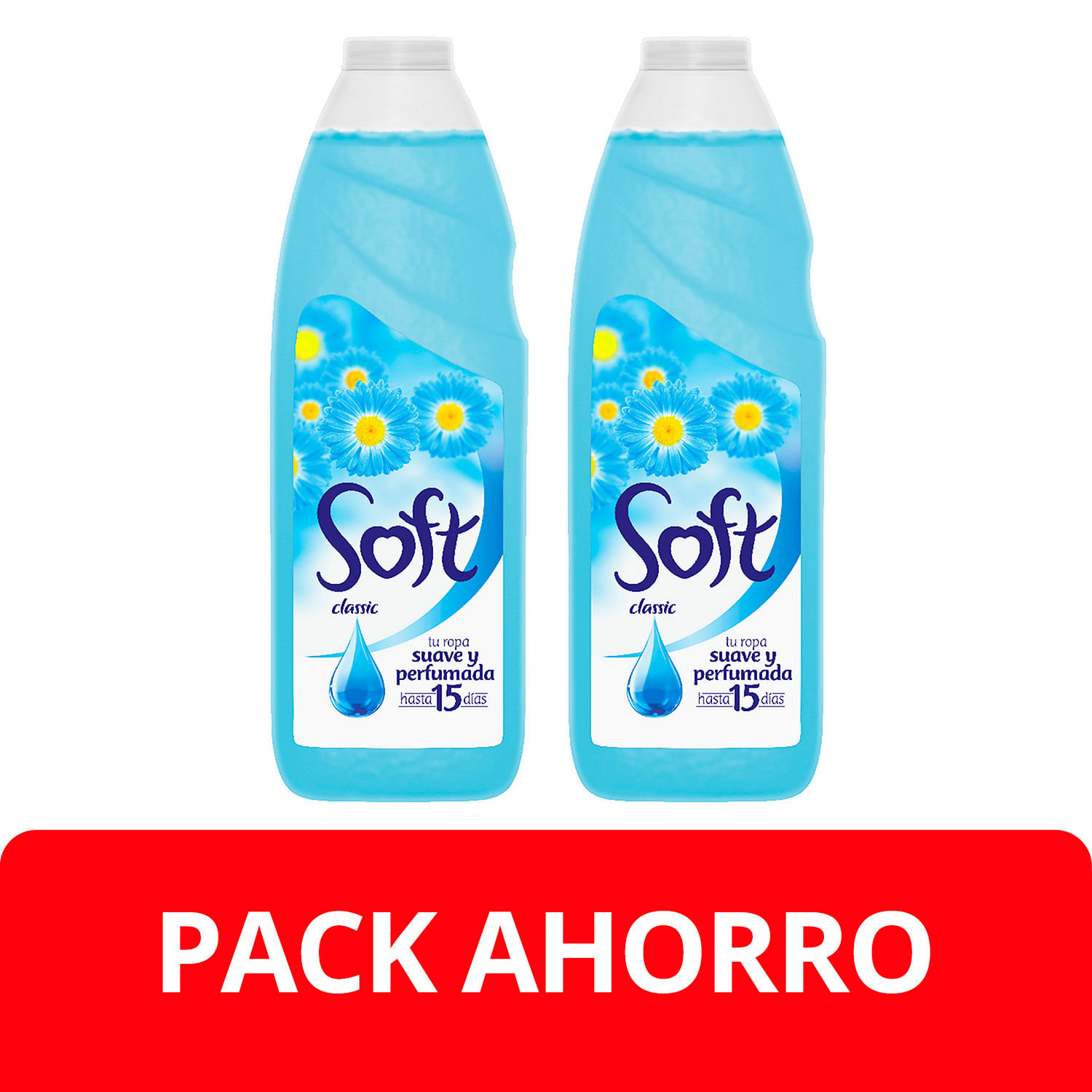 Suavizante Ropa Soft Classic Azul 1 L 2 un.