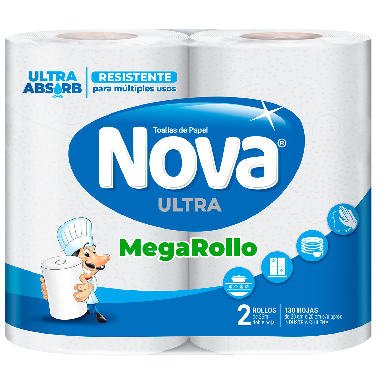 Toalla de Papel Nova Ultra Doble Hoja 26 m 2 un. - Image 2