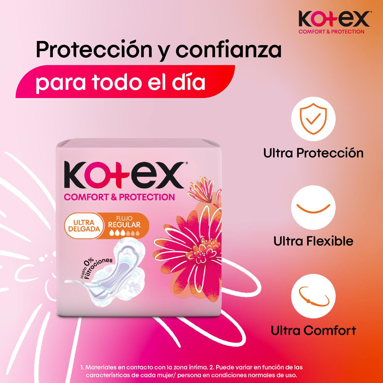 Toallas Higiénicas Kotex Ultra Delgada 10 un. - Image 3