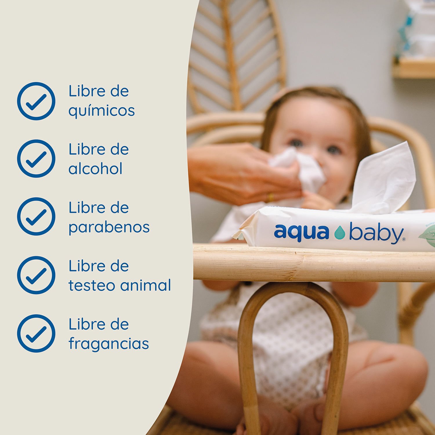 Toallas Húmedas Aqua Baby Biodegradables 240 un. - Image 3