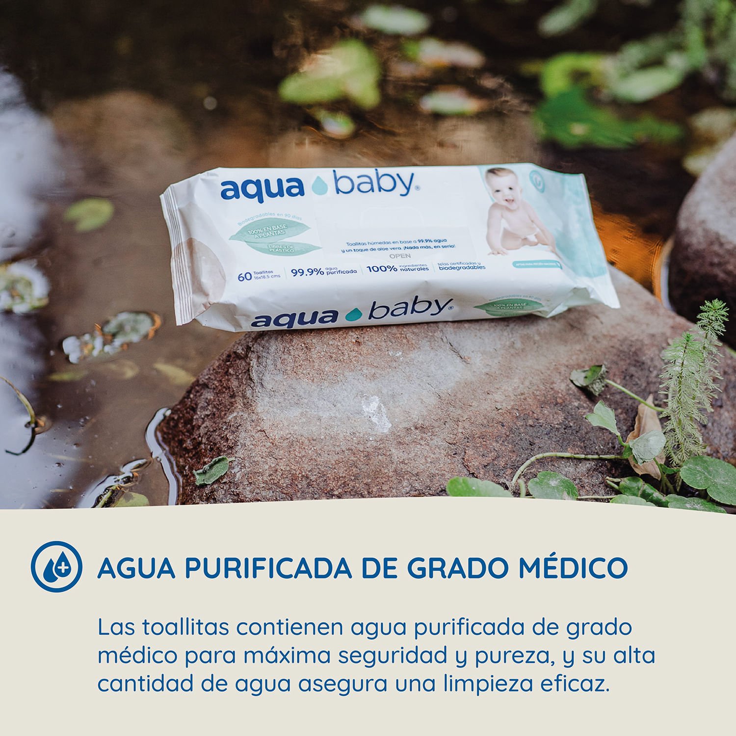 Toallas Húmedas Aqua Baby Biodegradables 240 un. - Image 5