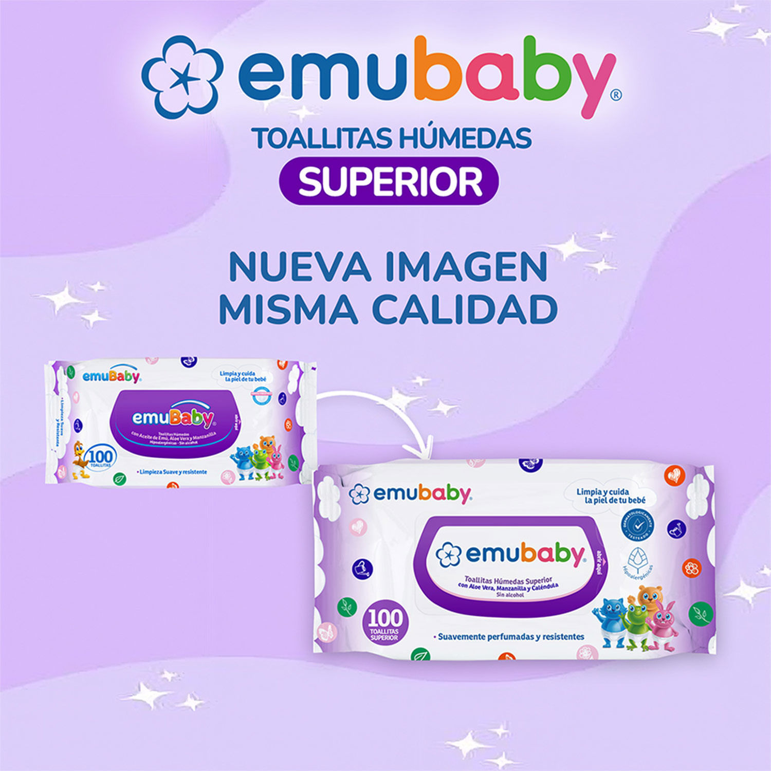 Toallas Húmedas Superior Emubaby 3x50 un. - Image 2