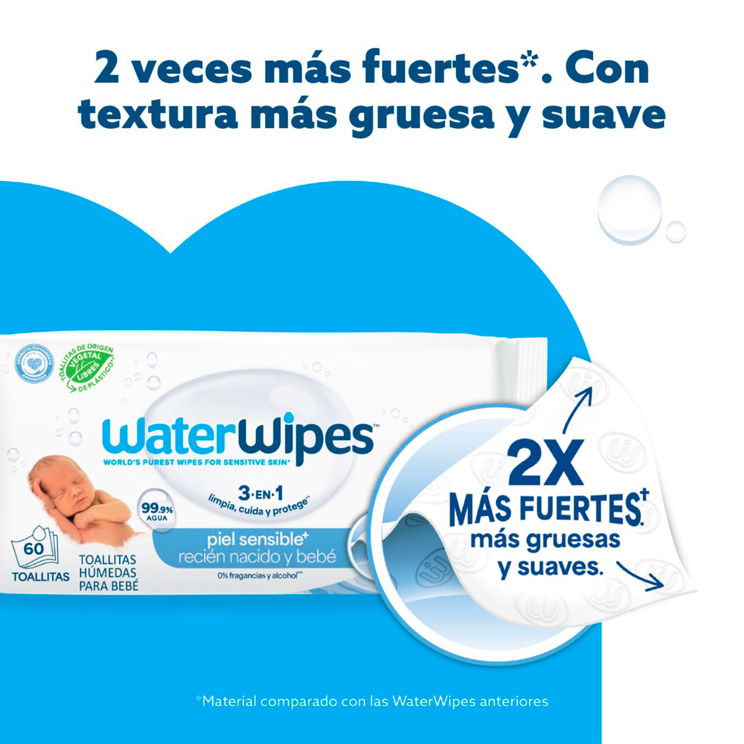 Toallas Húmedas WaterWipes Bio 60 un. - Image 4