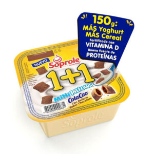 Yogurt con Cereal Soprole 1+1 Mini Pillows 140 g