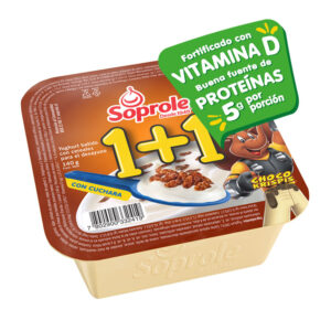 Yogurt con Cereal Soprole 1+1 Choco Krispis 140 g