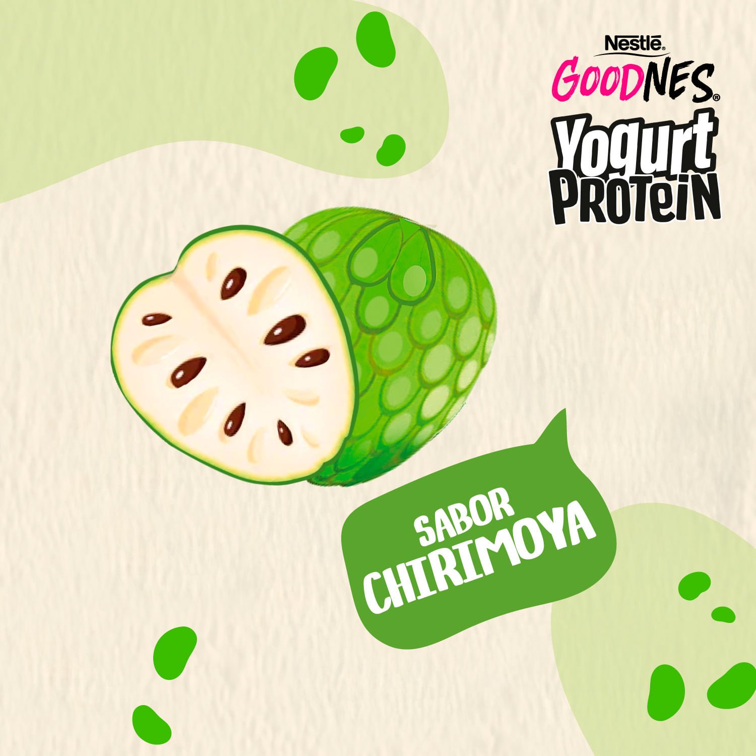 Yogurt Nestlé Goodnes Protein Chirimoya 140 g - Image 3